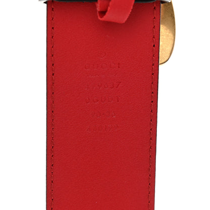 Gucci Calfskin Queen Margaret Bee Belt 90 36 Black 3 of 5
