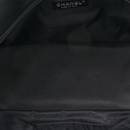Chanel Coated Canvas Quilted Large Paris Biarritz Tote Black 6 of 12