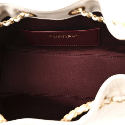 Chanel Caviar Quilted Mini Chanel 25 Handbag White 5 of 11