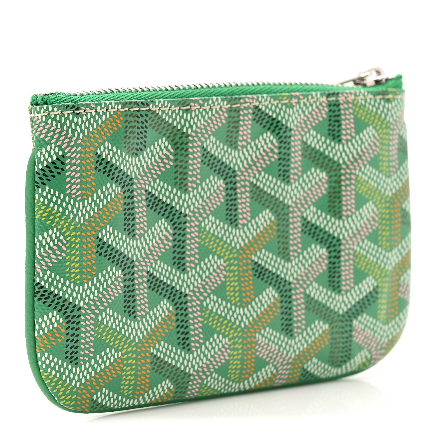 Goyard Goyardine Nano Senat Key Pouch Meadow Green Multicolored