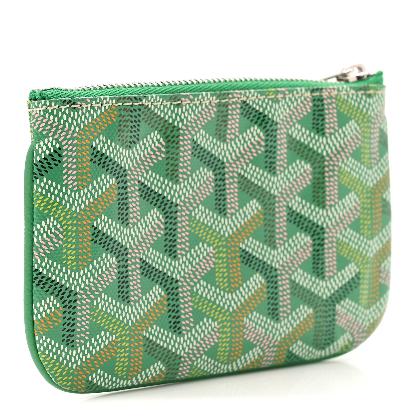 Goyardine Nano Senat Key Pouch Meadow Green Multicolored