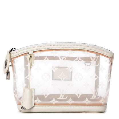 Louis Vuitton Monogram Transparence Transparent Lockit Clutch White 1 of 9