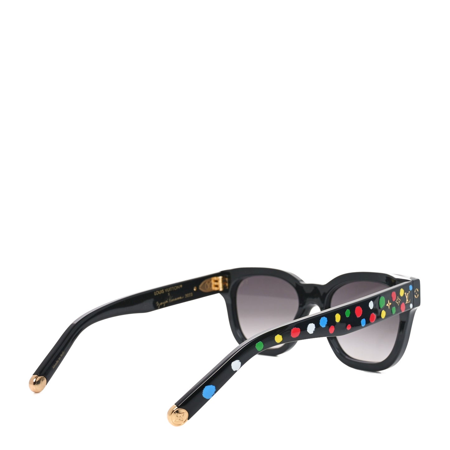 LV X YK Acetate Painted Dots Sunglasses Z1903W Black Multicolor
