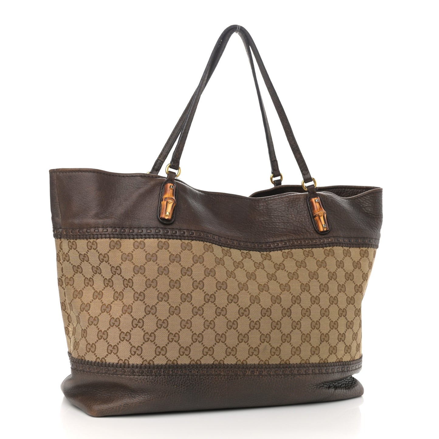 Monogram Medium Laidback Crafty Tote Dark Brown