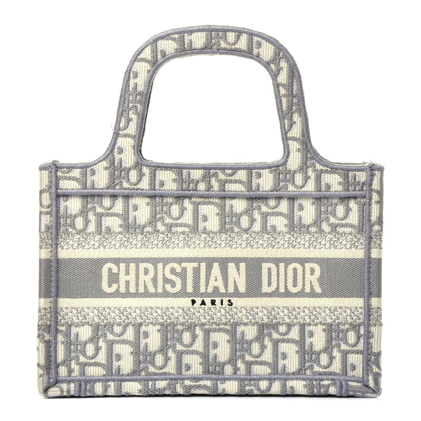 Oblique Mini Book Tote Grey Multicolor