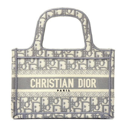 Christian Dior Oblique Mini Book Tote Grey Multicolor 1 of 9