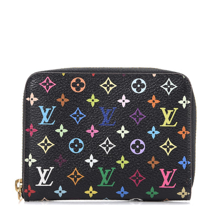 Louis Vuitton Monogram Multicolor Zippy Coin Purse Black Grenade 1 of 7