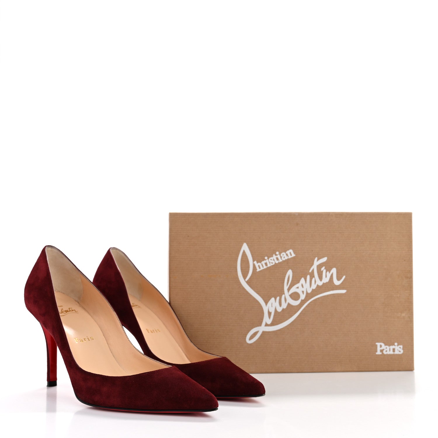 Christian Louboutin Veau Velours Apostrophy 85 Pumps 37 Orthodoxe 10 of 10