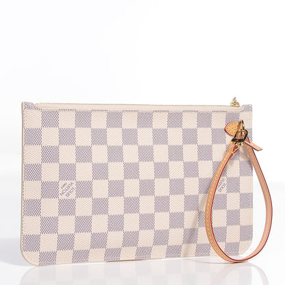 Louis Vuitton Damier Azur Neverfull MM GM Pochette 3 of 8