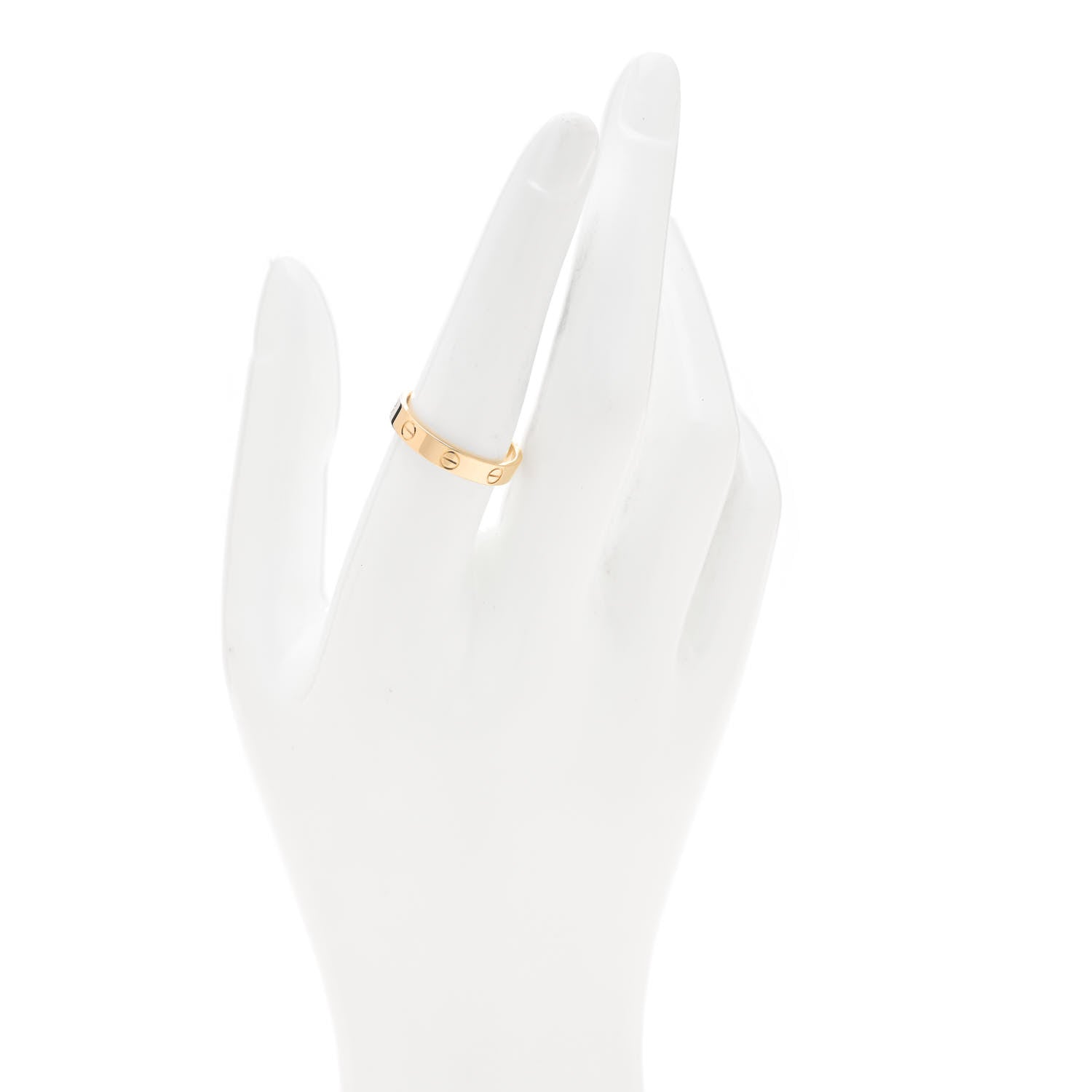Cartier 18K Yellow Gold 3.5mm LOVE Wedding Band Ring 56 7.75 2 of 5