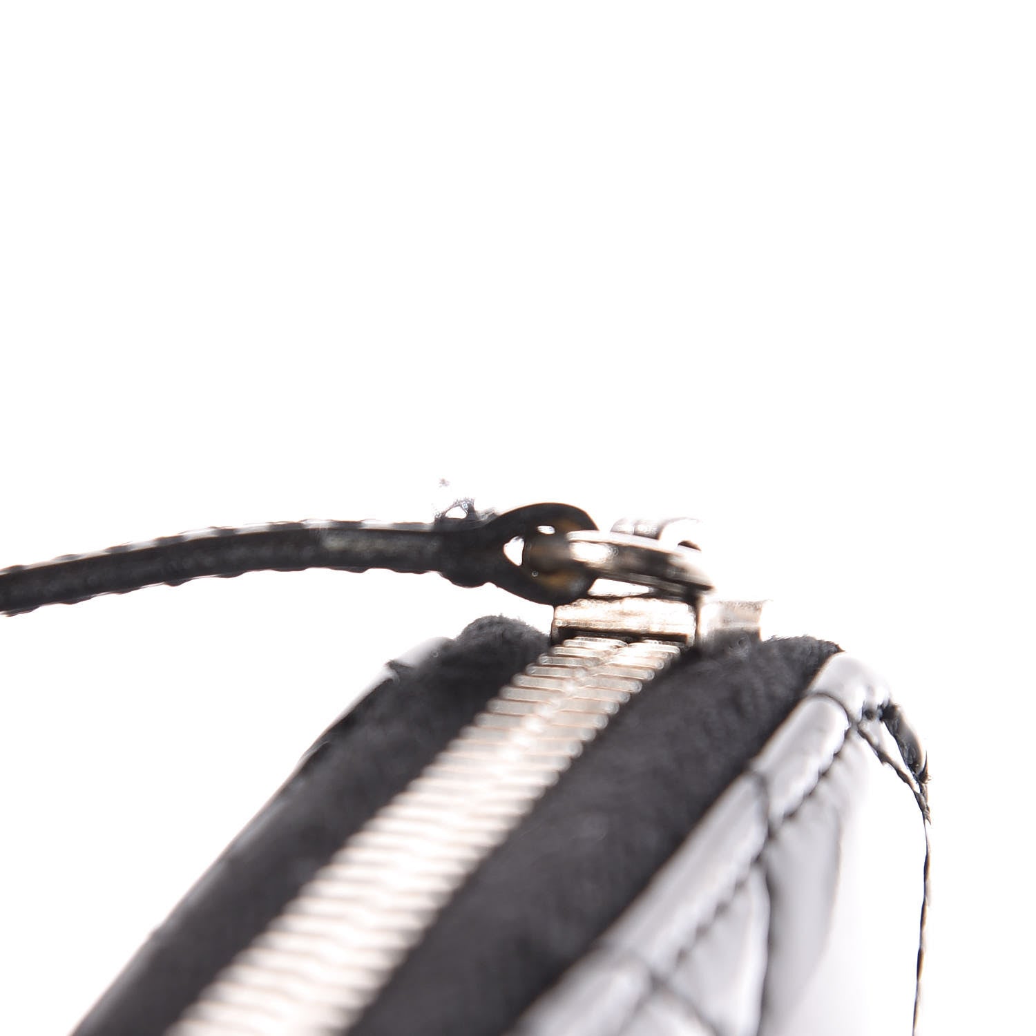 Chanel Patent Quilted Zip Around Wallet Black 10 of 10
