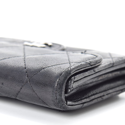 Chanel Lambskin Quilted Flap Card Holder Wallet Black 15 of 15