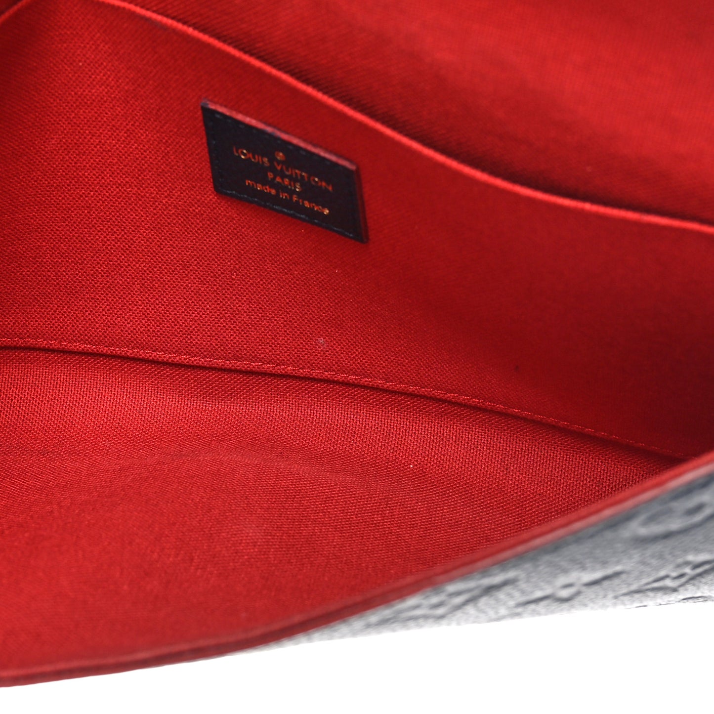 Empreinte Pochette Felicie Chain Wallet Marine Rouge