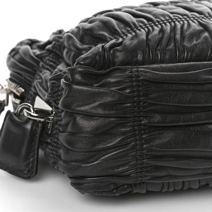 Prada Nappa Gaufre Shopping Satchel Black 6 of 7