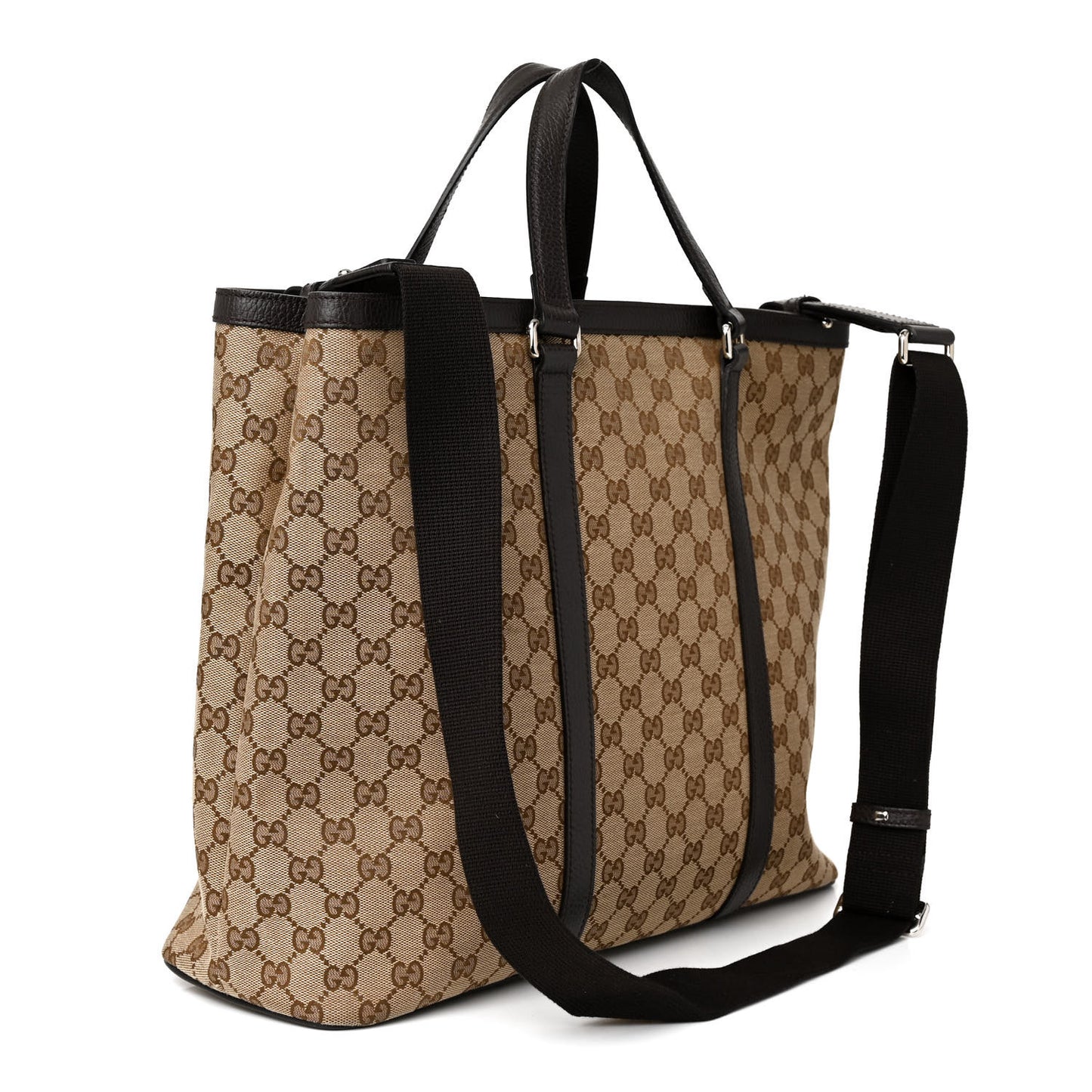 GG Monogram Large Joy Tote Bag Dark Brown