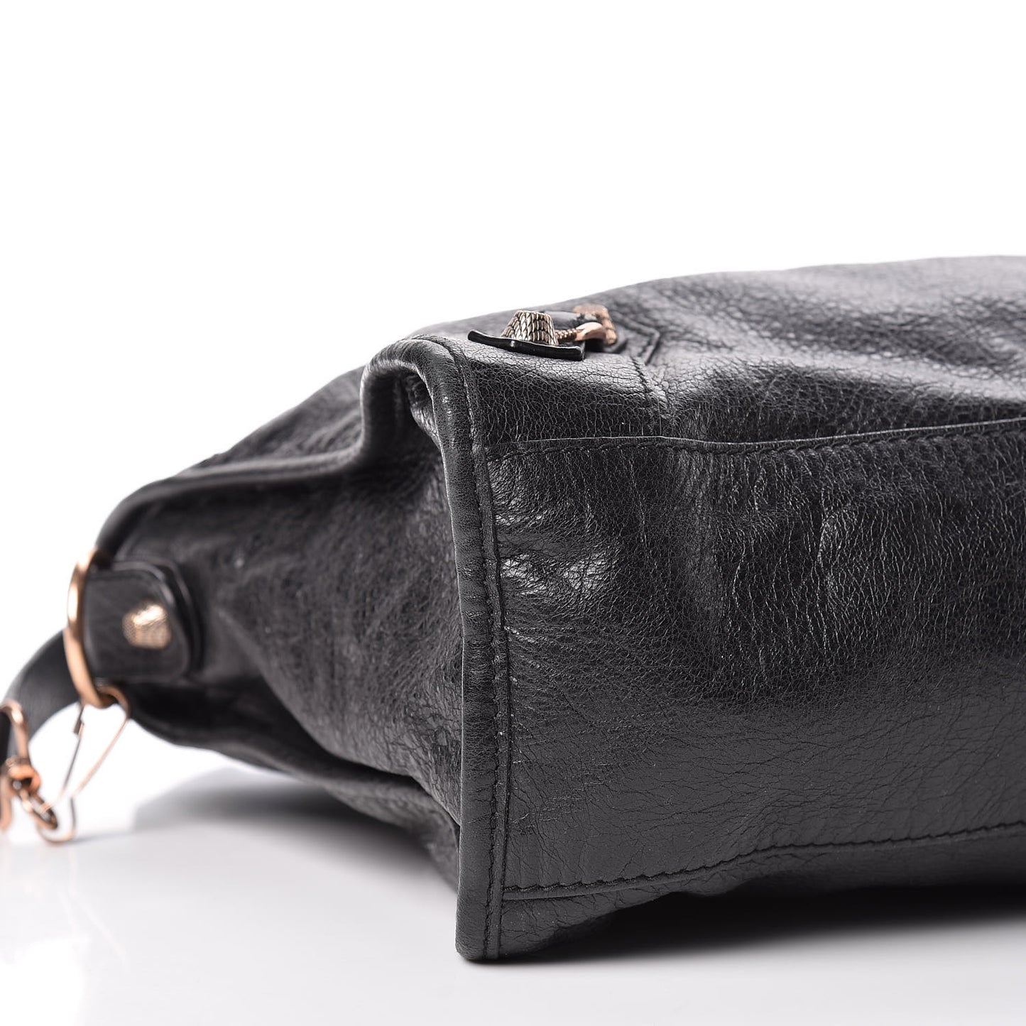 Agneau Giant 12 Rose Gold Hardware City Black