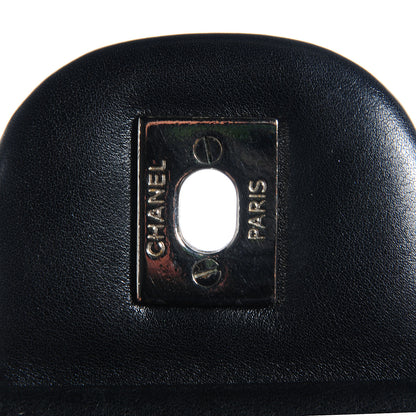 Chanel Calfskin Quilted Large Cambon Flap Black White 5 of 8