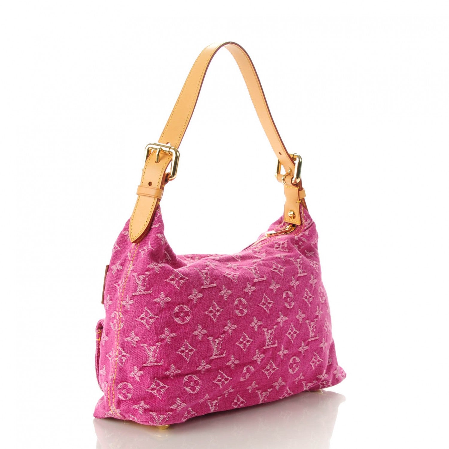 Louis Vuitton Denim Baggy PM Fuchsia 3 of 7