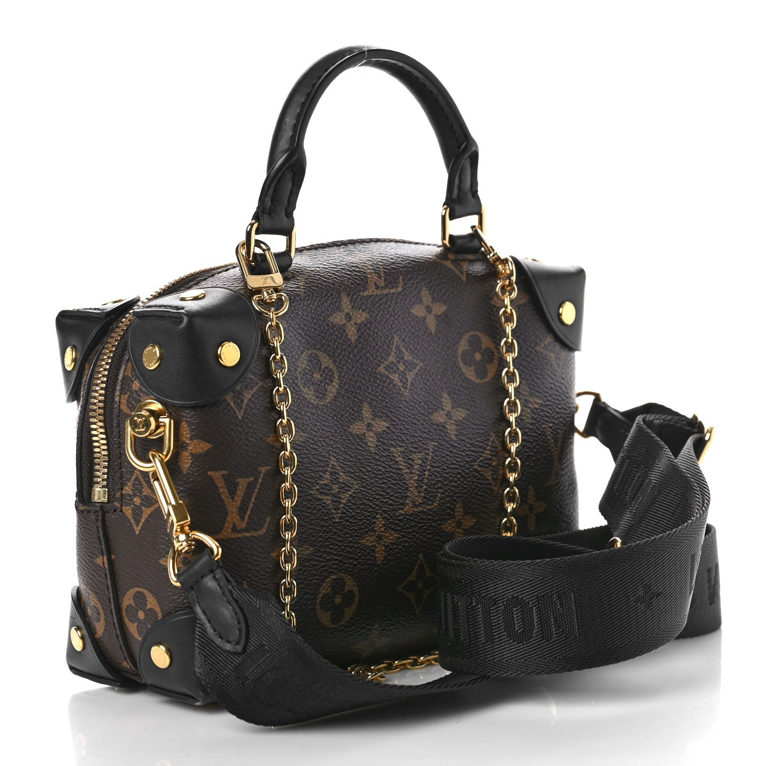 Louis Vuitton Monogram Petite Malle Souple Black 3 of 8