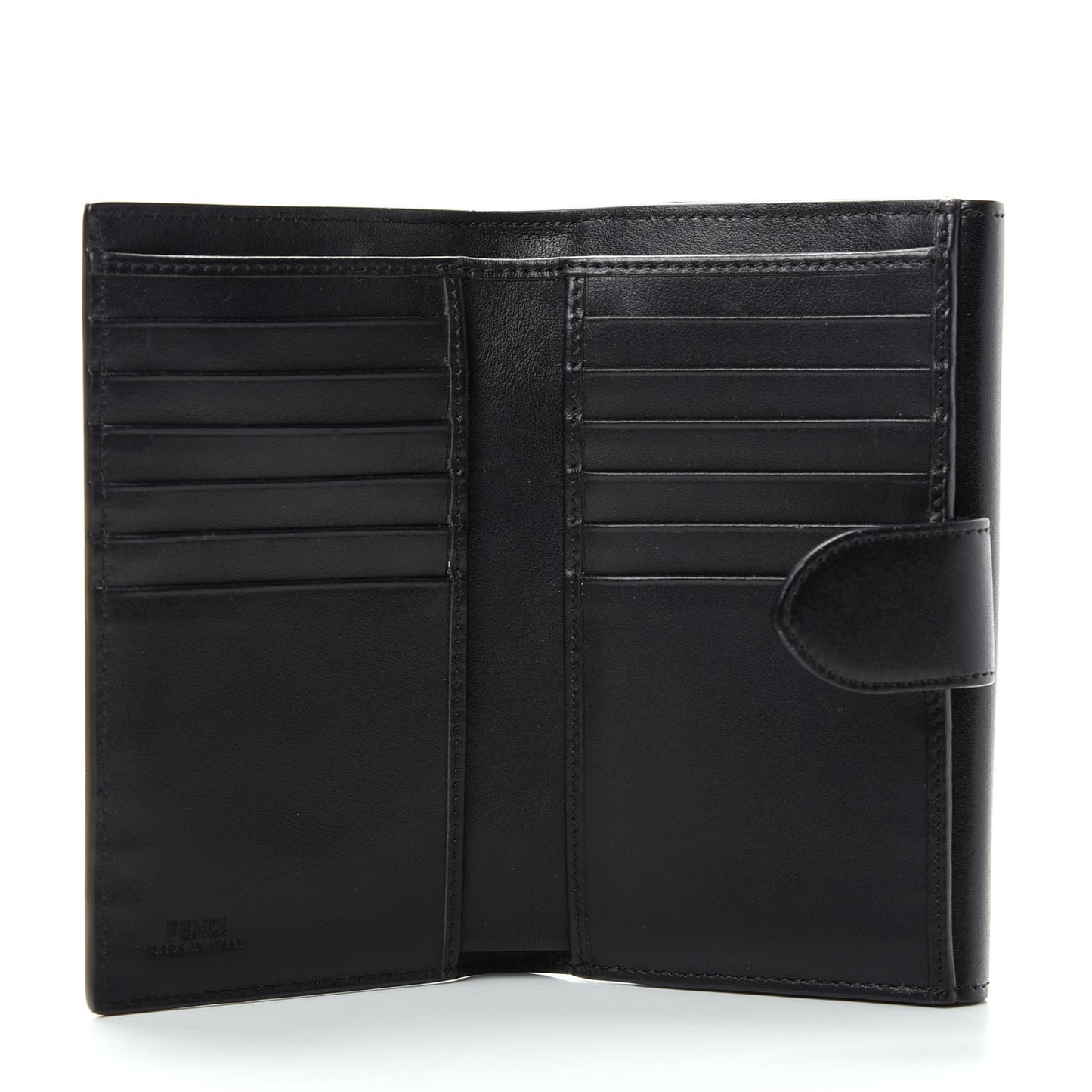 Vitello Liberty Century Lucido By The Way Medium Bi-Fold Wallet English Black