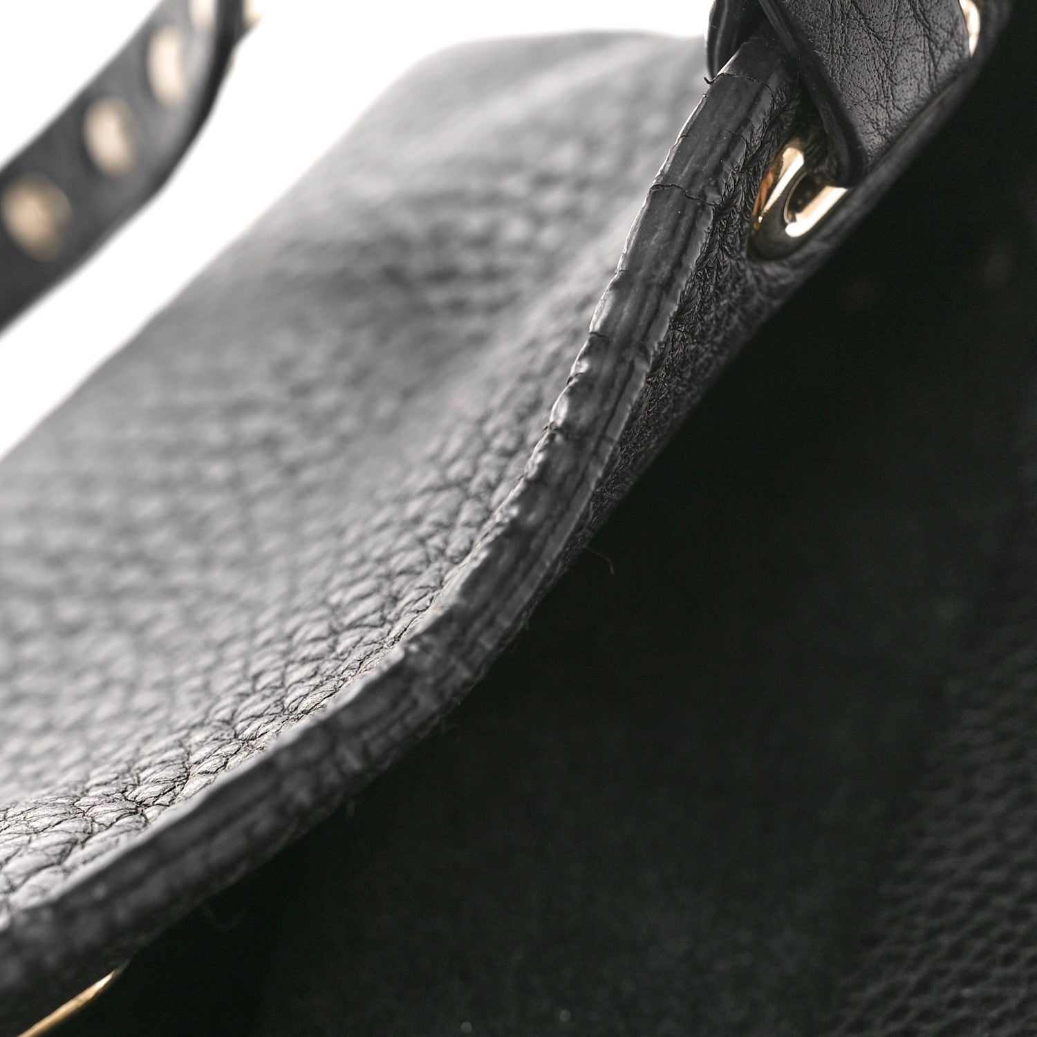 Valentino Garavani Pebbled Calfskin Medium Rockstud Tote Black 10 of 15