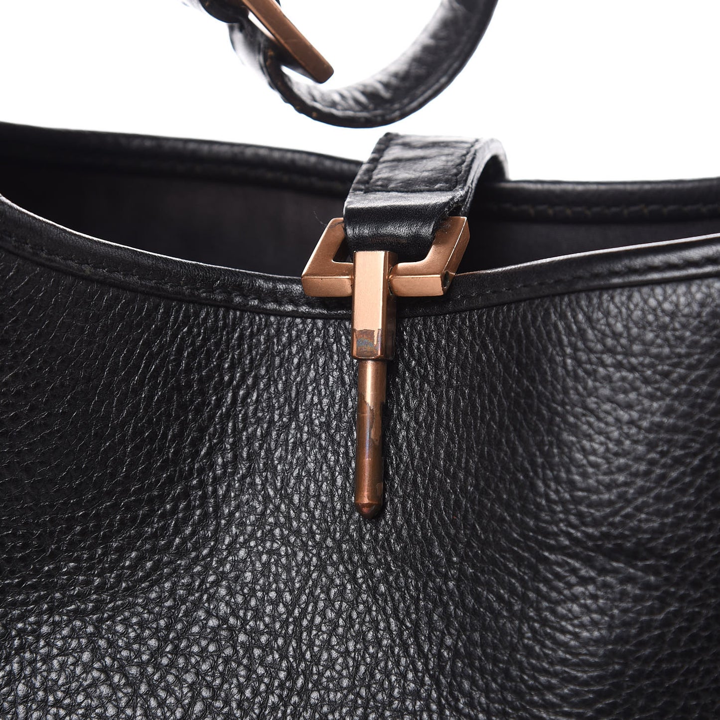Calfskin Small Jackie O Hobo Black