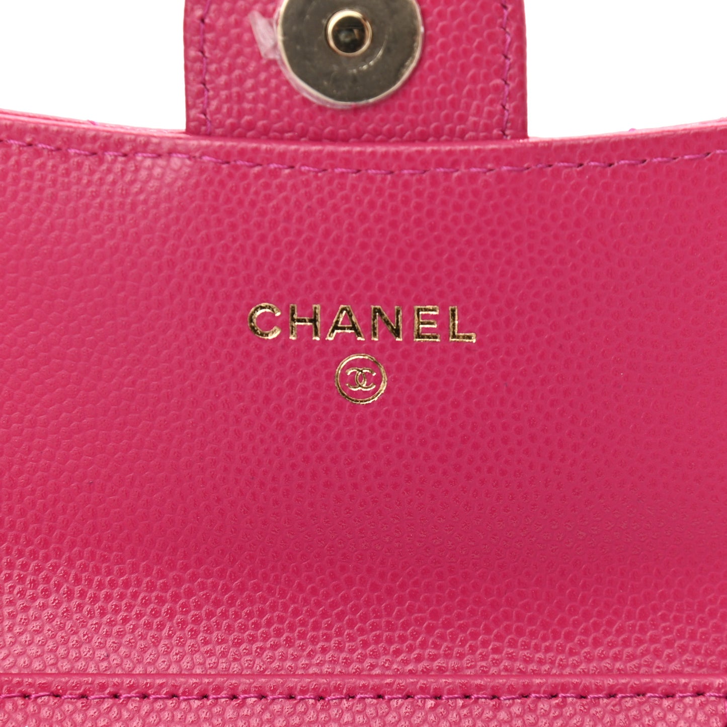 Caviar Quilted Mini Chain Bag Dark Pink