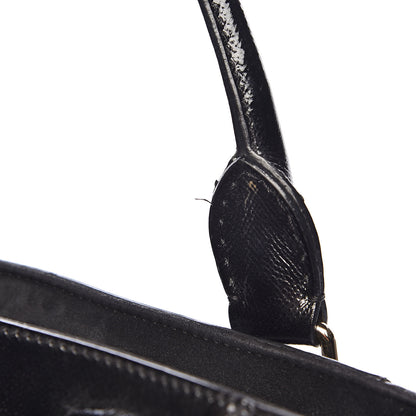 Burberry Patent Suede Zip Detail Tote Black 13 of 13