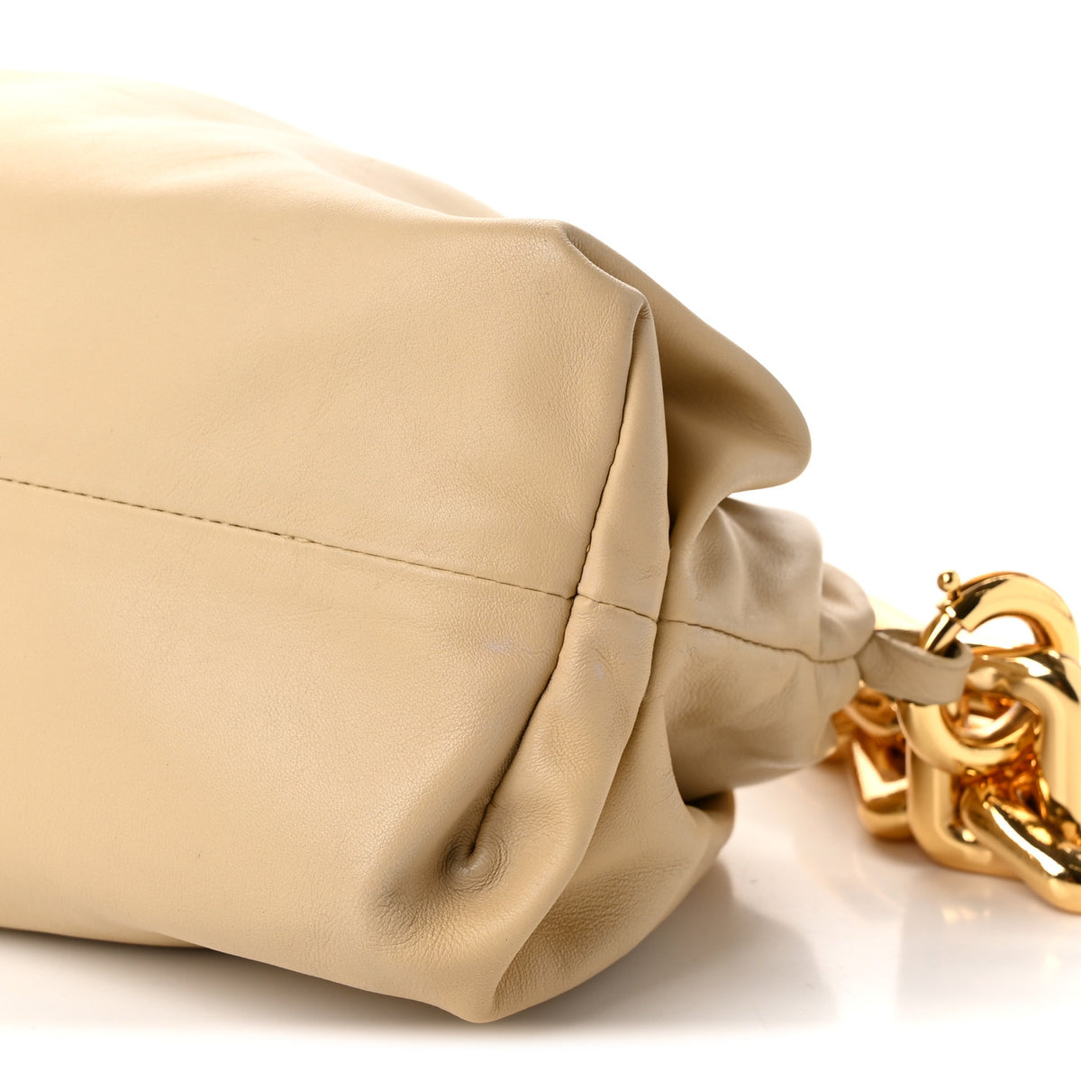 Bottega Veneta Calfskin The Pouch Chain Almond 10 of 10