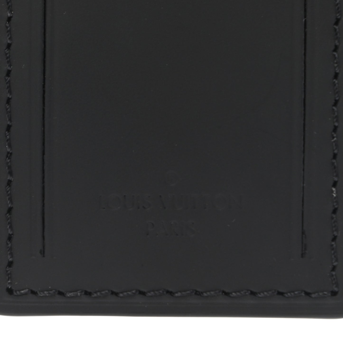 Calfskin Luggage Tag Black