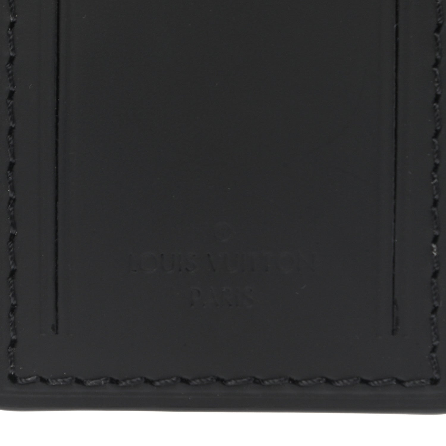 Louis Vuitton Calfskin Luggage Tag Black 3 of 3
