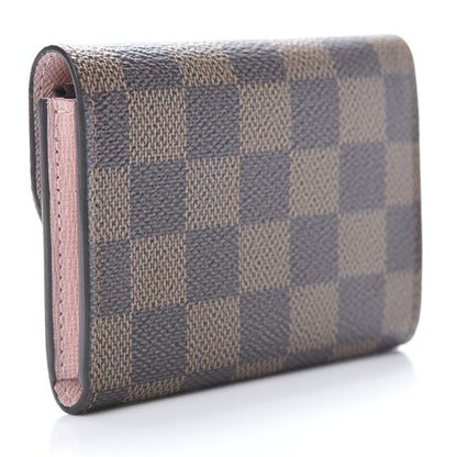 Louis Vuitton Damier Ebene Rosalie Coin Purse Rose Ballerine 3 of 8