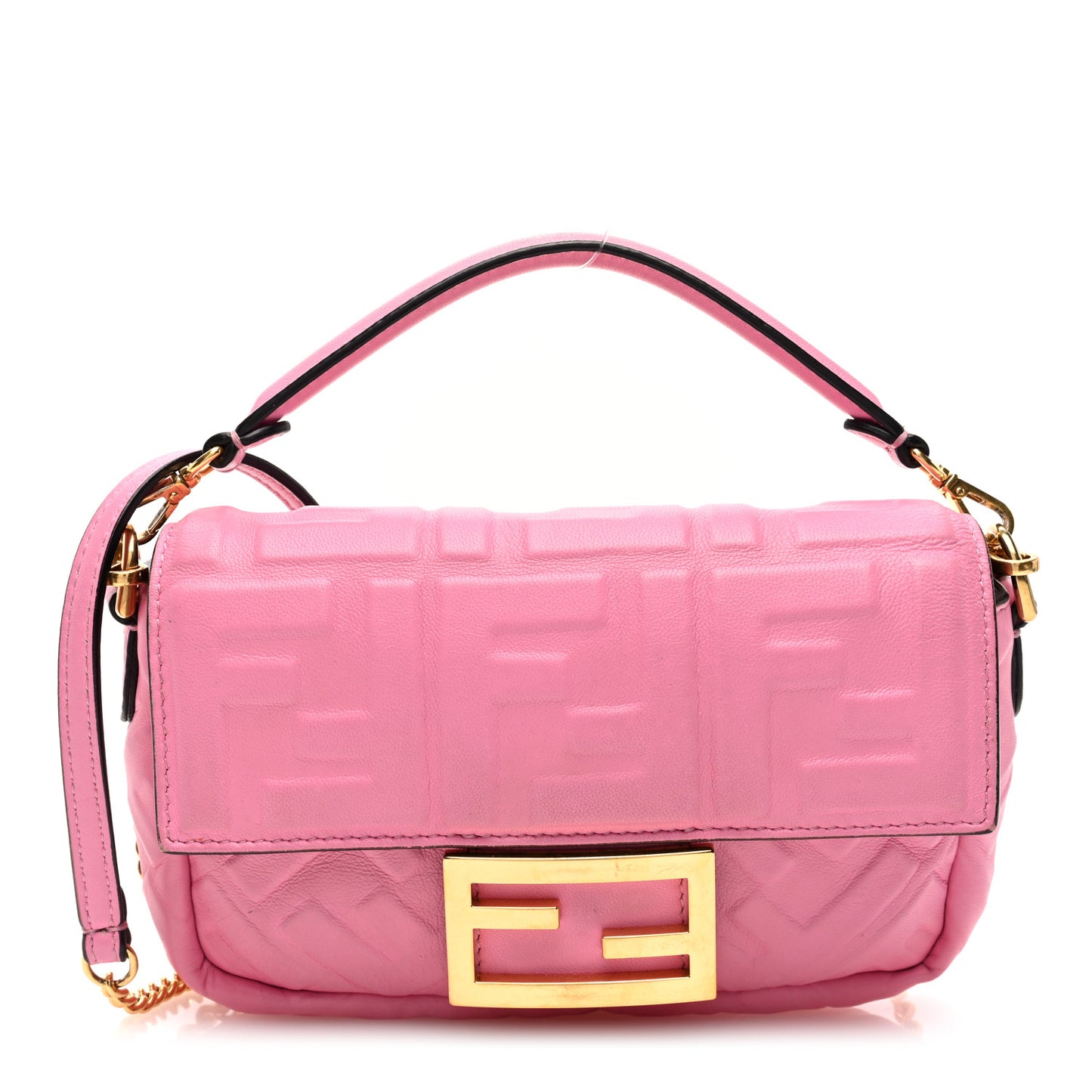 Nappa FF 1974 Embossed Mini Baguette Lollypop
