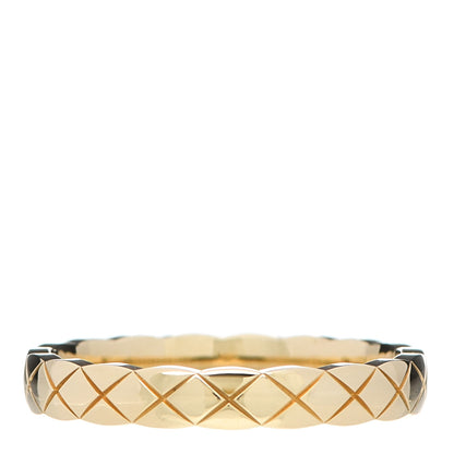 Chanel 18K Yellow Gold Mini Coco Crush Ring 56 7.5 3 of 6