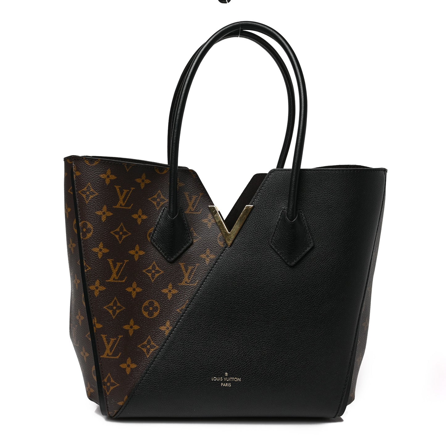 Calfskin Monogram Kimono Tote Black