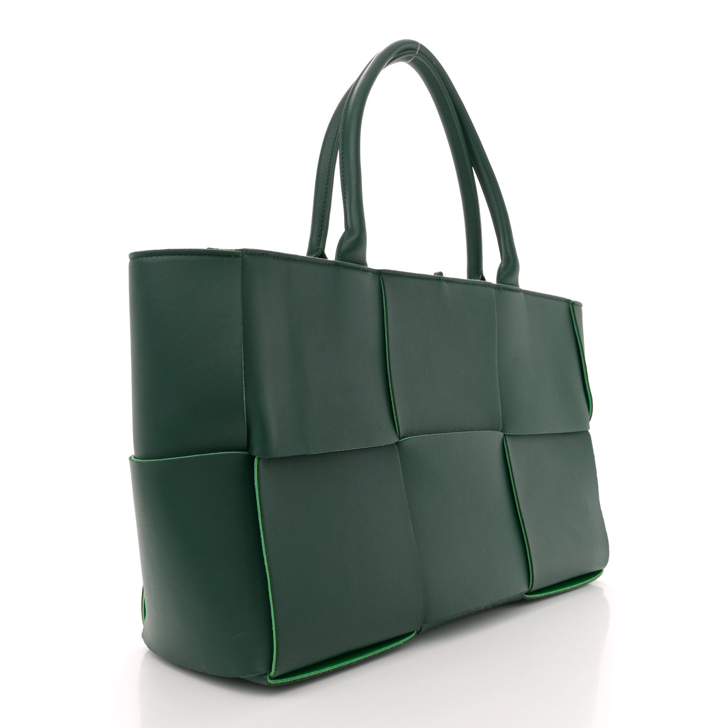 Bottega Veneta Calfskin Maxi Intrecciato Medium Arco Tote Raintree 4 of 10
