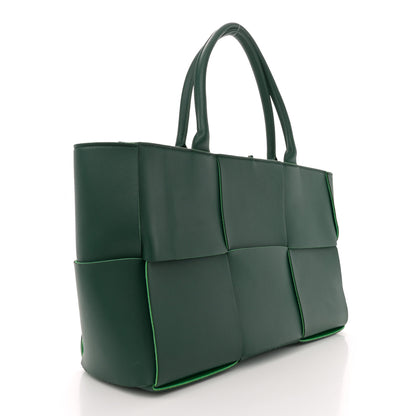 Bottega Veneta Calfskin Maxi Intrecciato Medium Arco Tote Raintree 4 of 10