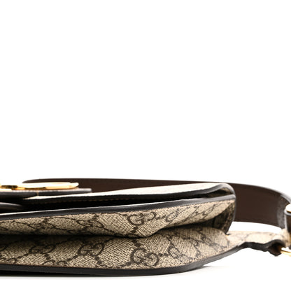 Gucci GG Supreme Monogram Textured Dollar Calfskin Blondie Belt Bag Beige Ebony New Acero 9 of 9