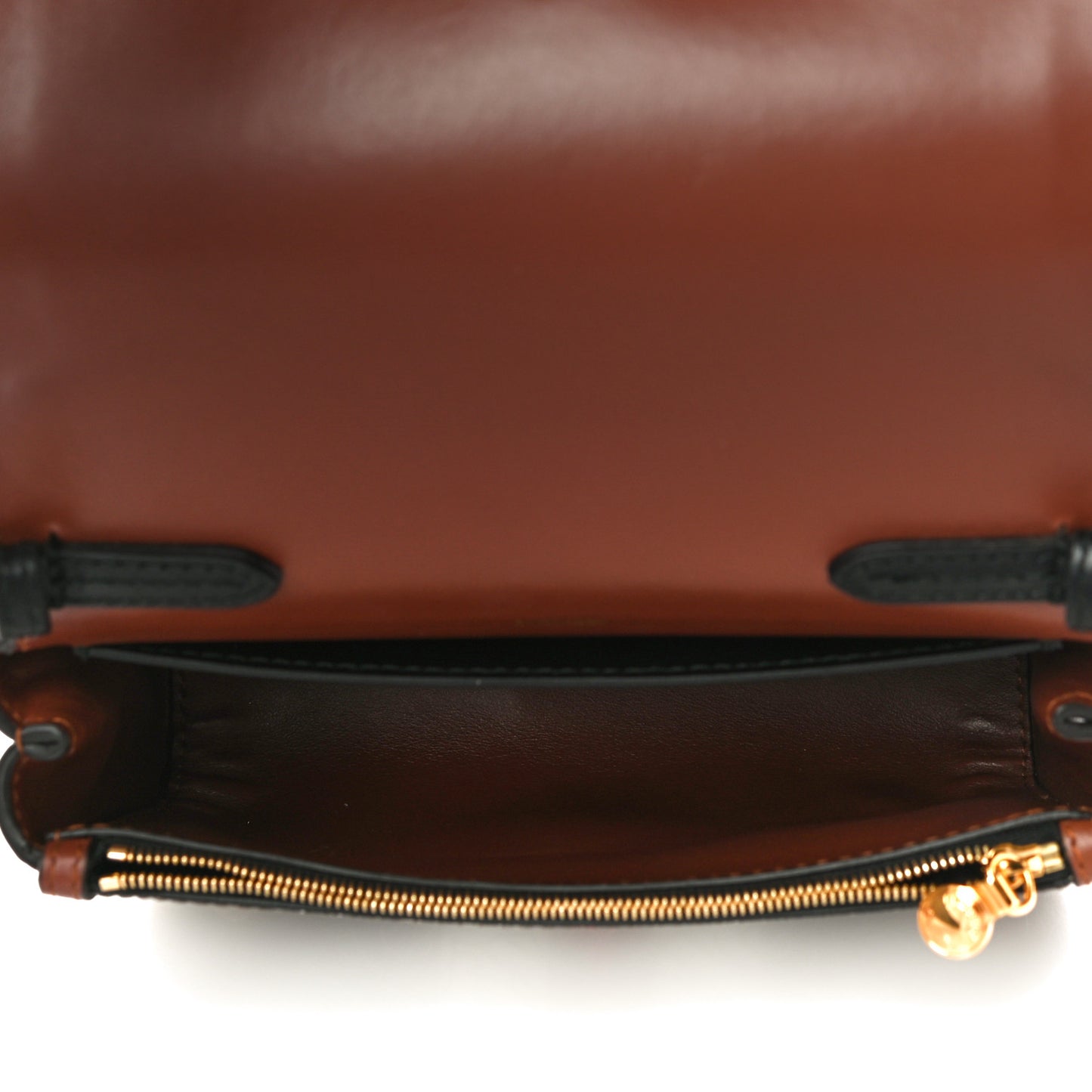 E-Canvas Monogram Stripe Hackberry Crossbody Bag Bridle Brown