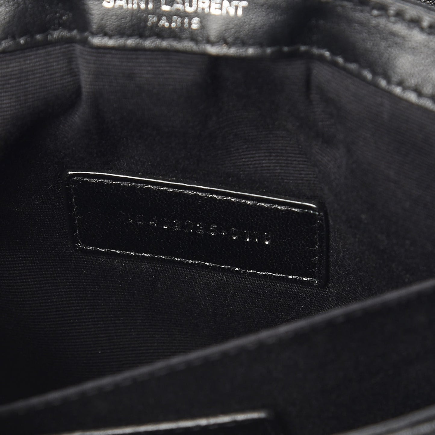 Calfskin Y Quilted Monogram Loulou Flap Bag Black