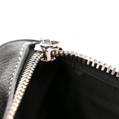 Christian Dior X SHAWN STUSSY Grained Calfskin Saddle Bag Black 11 of 12