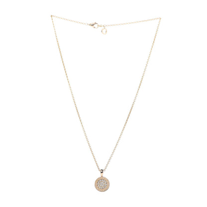 Bulgari 18K Yellow Gold Diamond BVLGARI BVLGARI Pave Pendant Necklace 3 of 10
