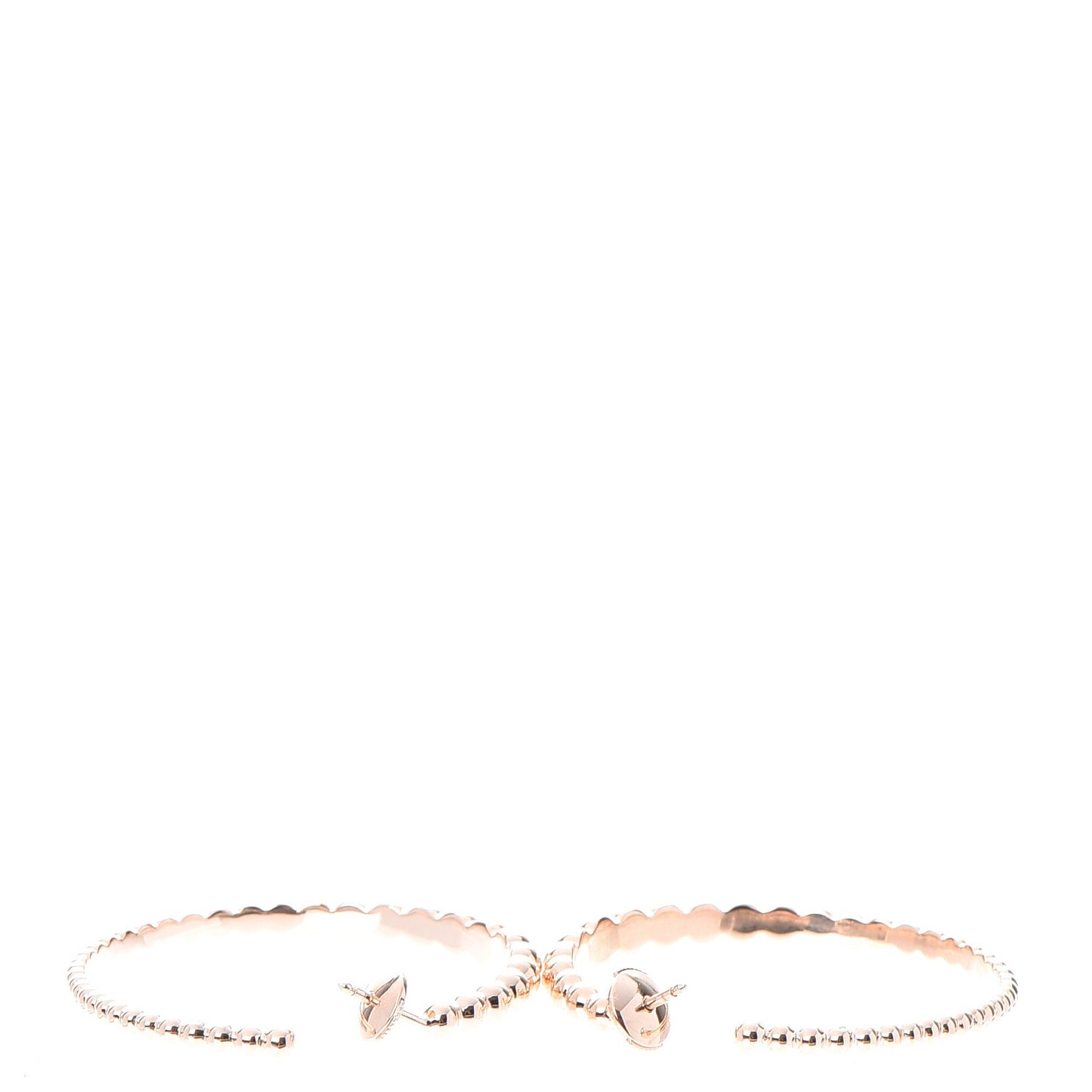 18K Rose Gold Extra Large Perlee Hoop Earrings