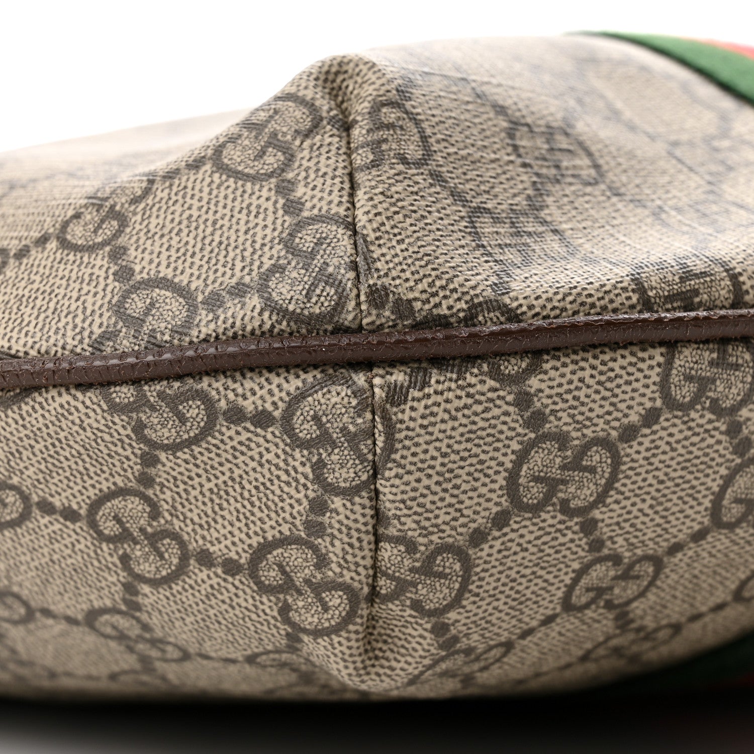 Gucci GG Supreme Monogram Web Small Ophidia Half Moon Hobo Brown 9 of 11