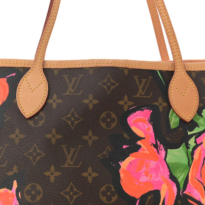 Louis Vuitton Monogram Roses Neverfull MM 7 of 12