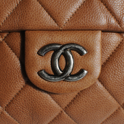 Chanel Caviar Quilted Coco Casual Flap Light Brown 5 of 10