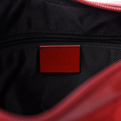 Gucci Canvas Patent Monogram Shoulder Bag Red 8 of 11