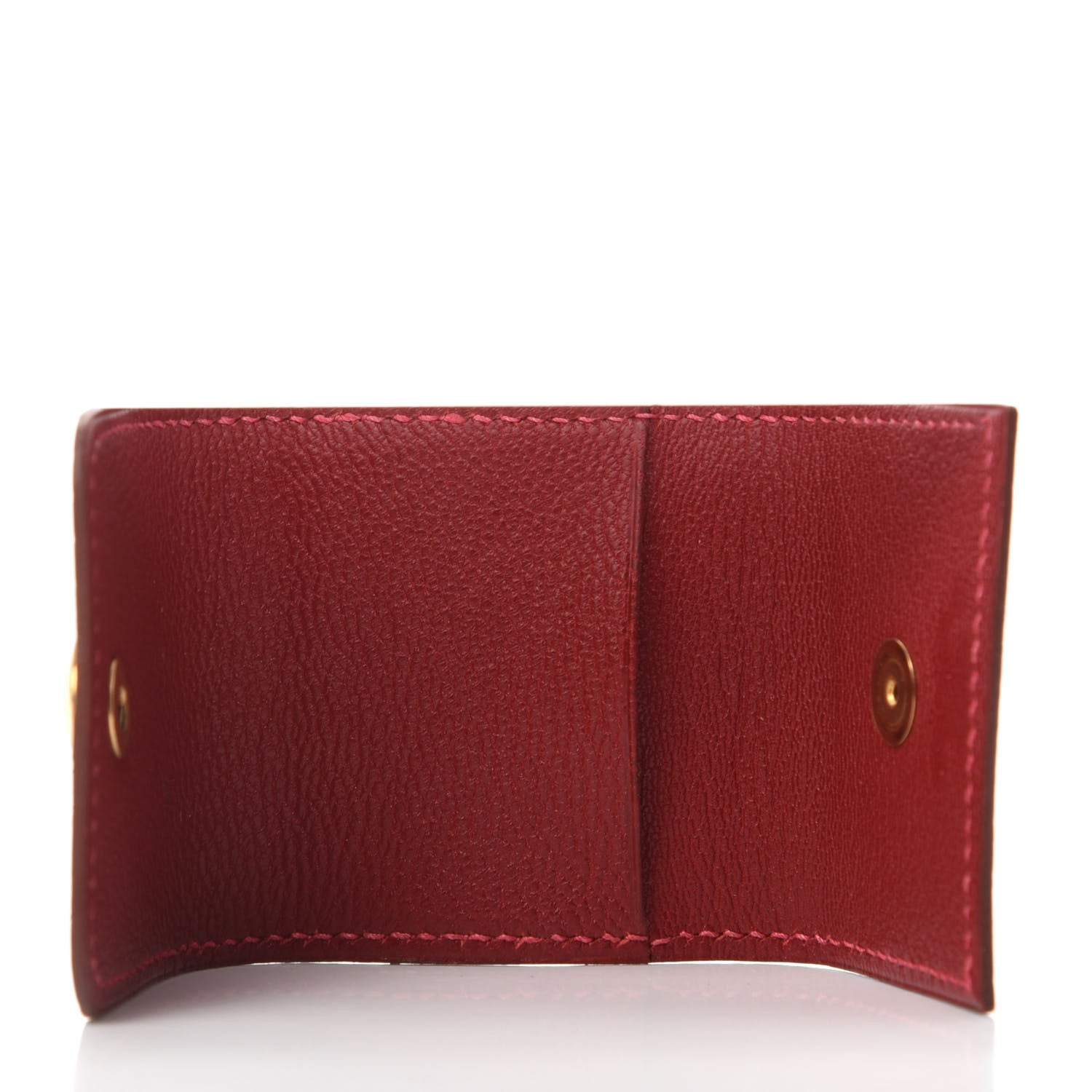 Hermes Shiny Alligator Post It Notepad Holder PM Rouge H 5 of 7