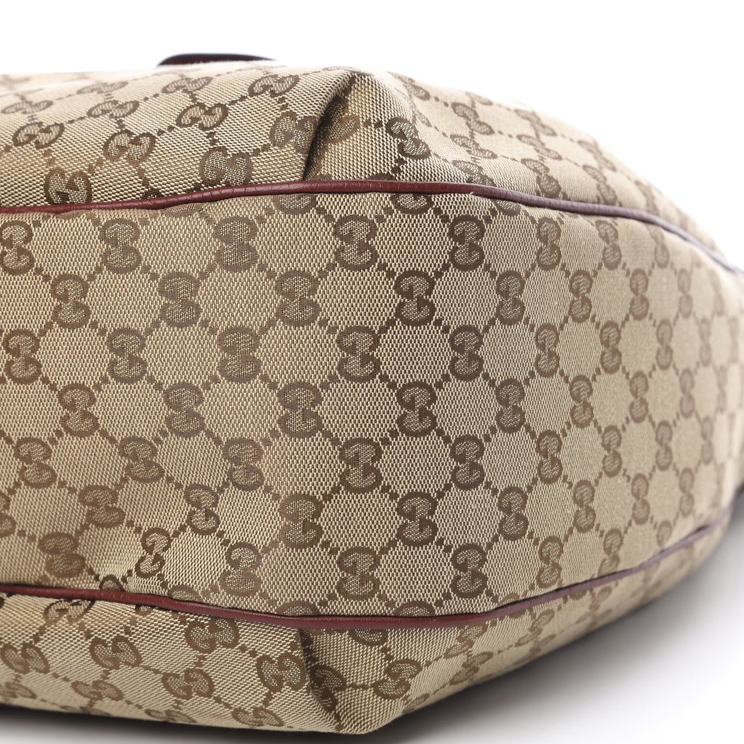 Gucci Monogram Web Medium Dressage Hobo Red 10 of 13