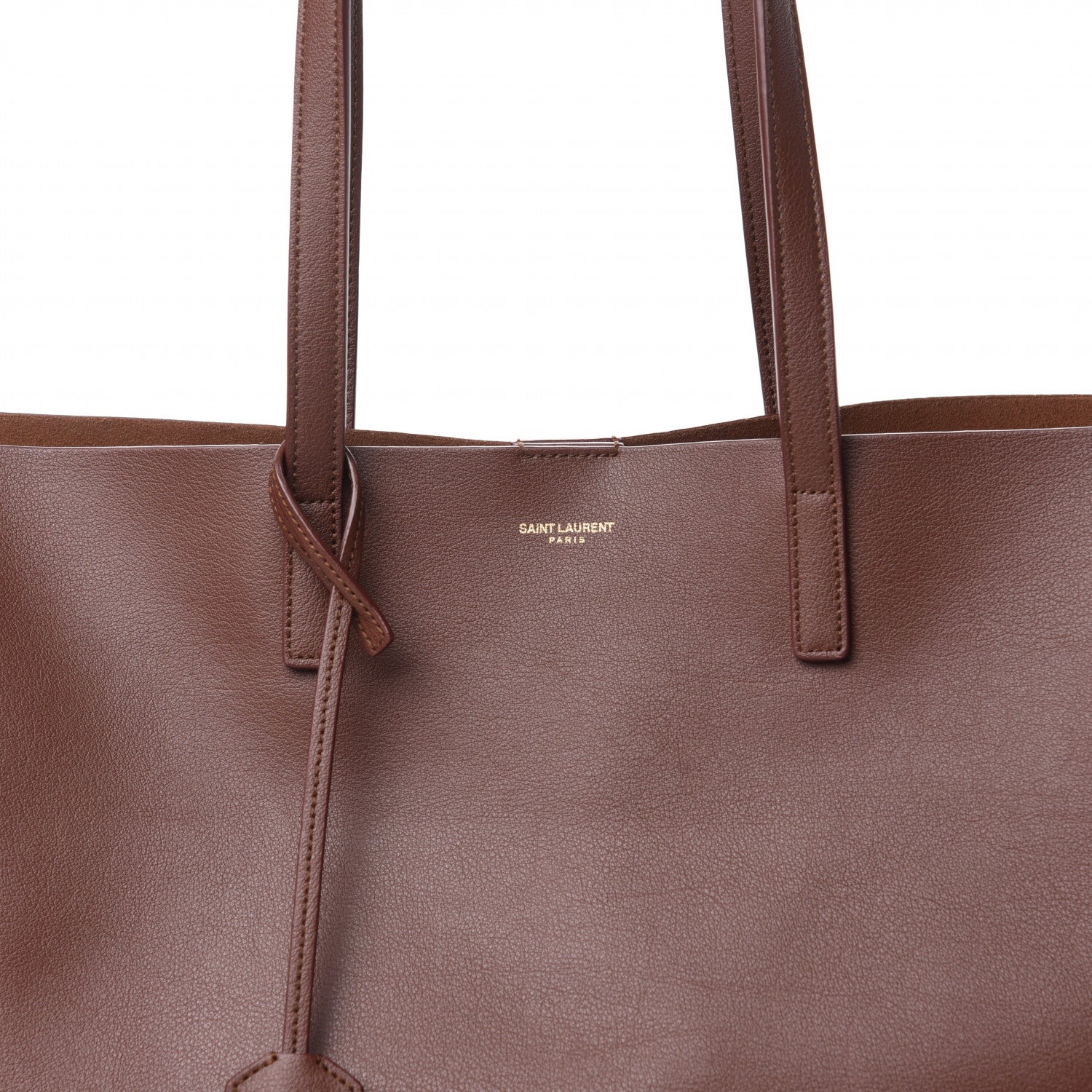 Saint Laurent Calfskin Large Shopping Tote Old Brandy 11 of 11